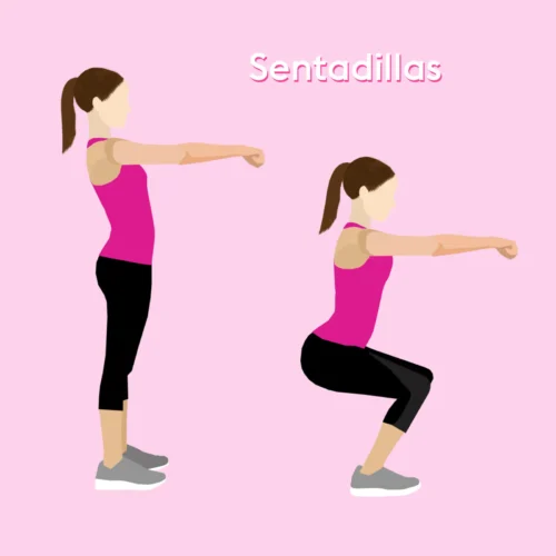 sentadillas modificadas